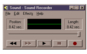 Image of the MS Sound Recorder