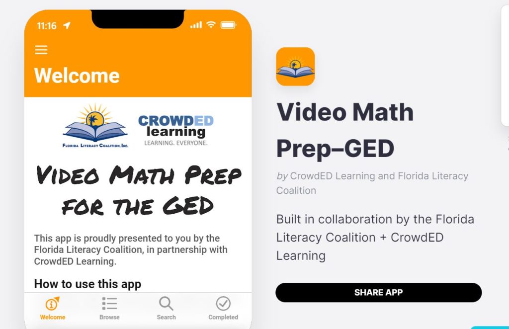 GED Math Prep app screenshot