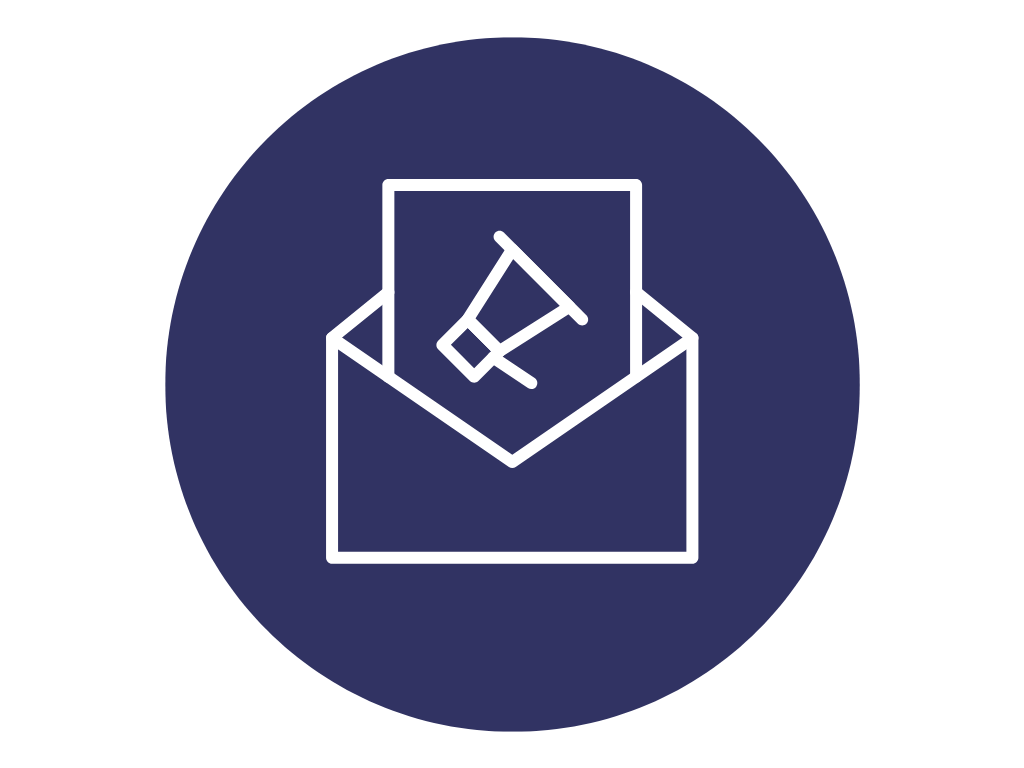 Icon of newsletter subscription